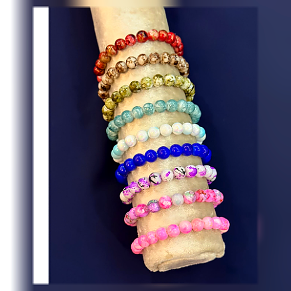 Earth & Sea Natural Stone Bead Bracelet