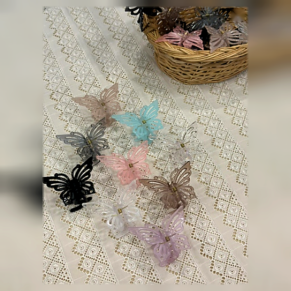 Aura Butterfly Hair Claw Clip Set