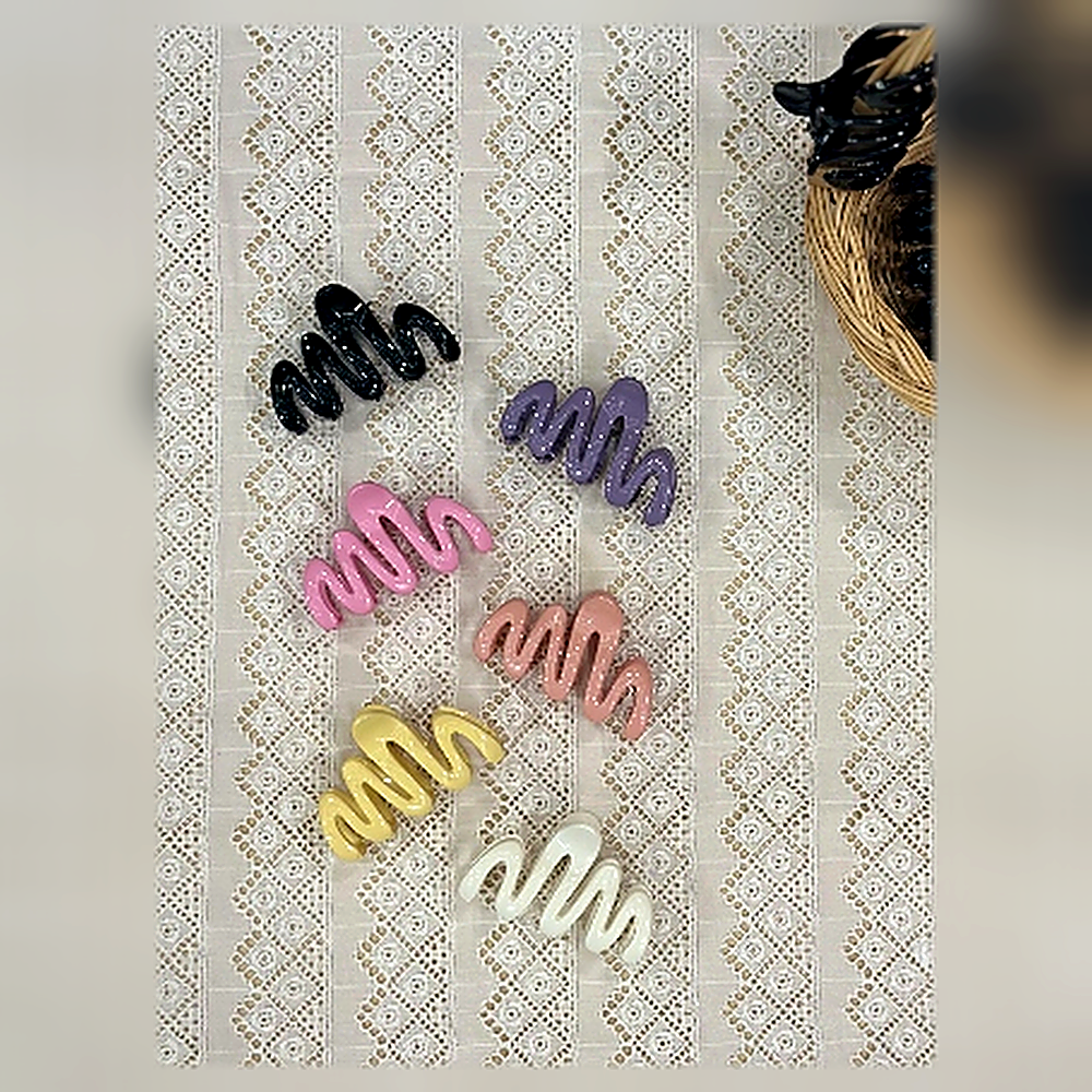 Siren Wave Zigzag Hair Claw Clip