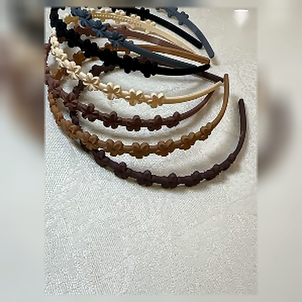 Matte Daisy Pastel Headband Trio