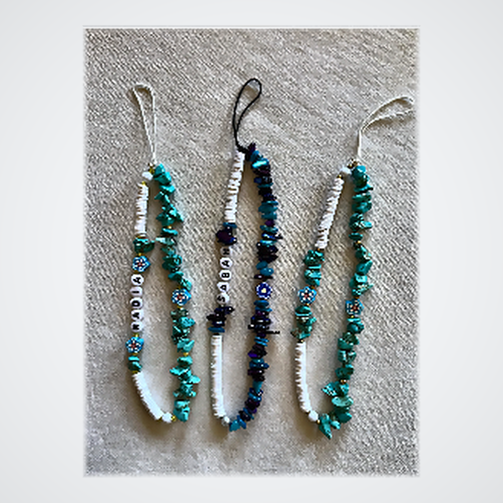 Coffret Trio Lanyards Smartphone Personnalisés - Turquoise & Améthyste
